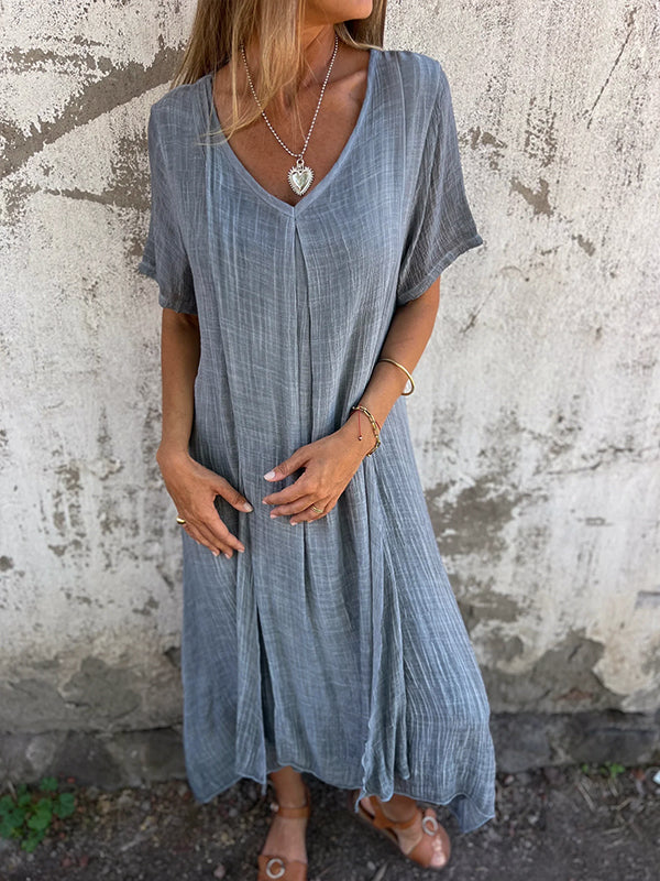 Women's Maxi Dress Flowy Garnet Cocktail