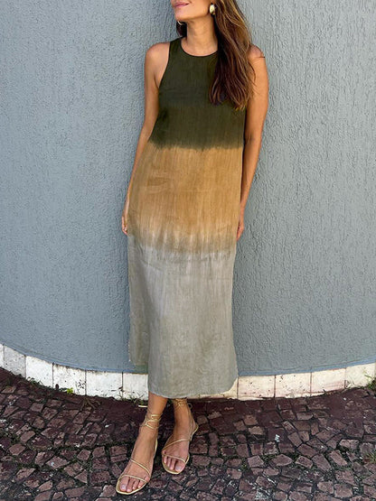 Colorful Boho Knee Length Dress