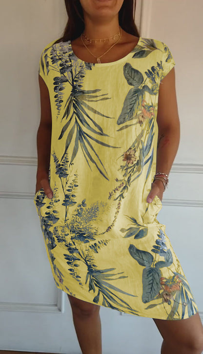 Relaxed Fit Round Neck Casual Dress