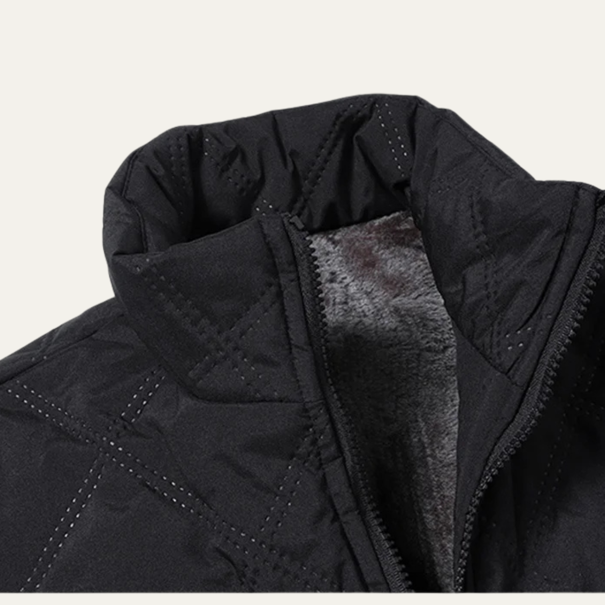 Men's Thermal Quilted Jacket Diamond Pattern
