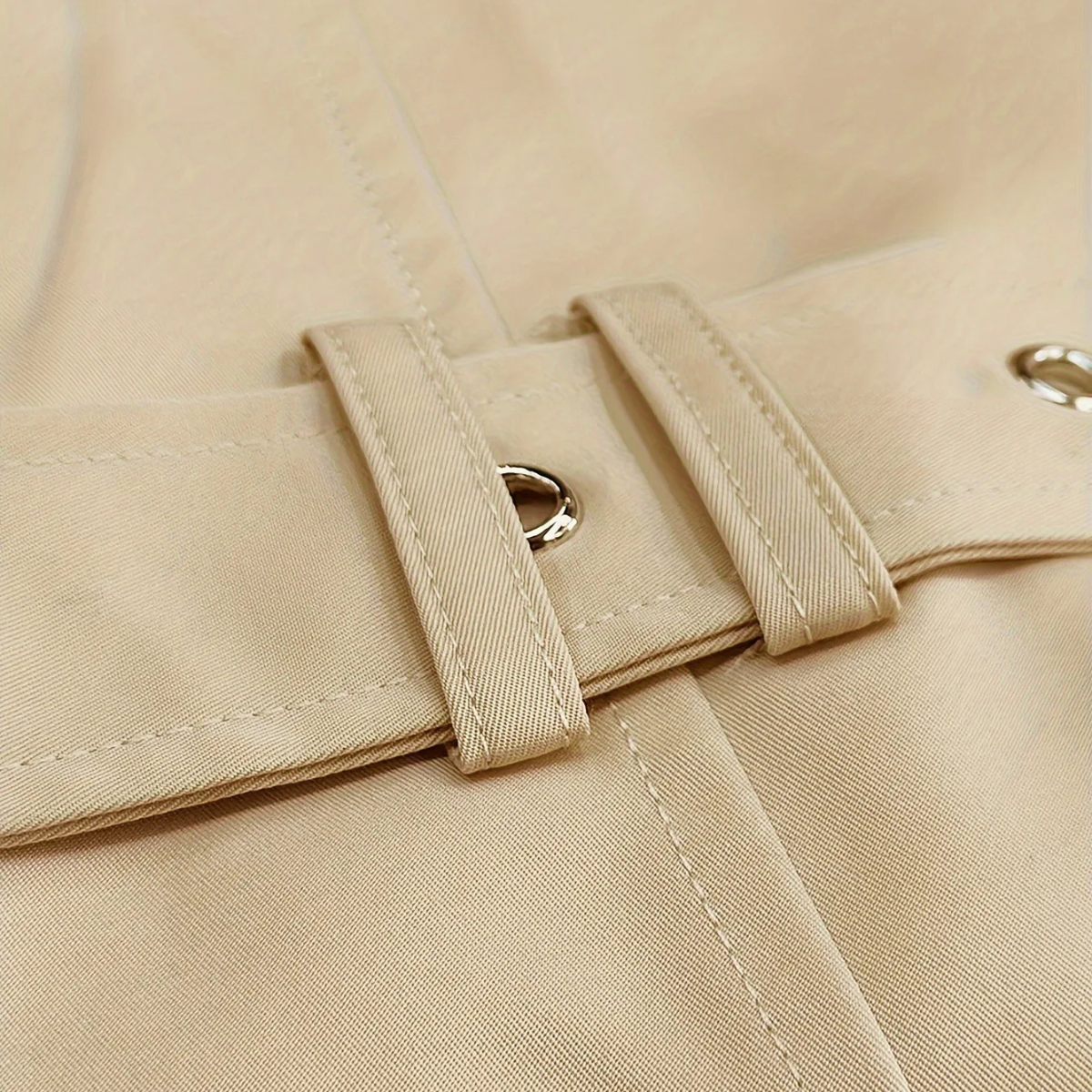Men's Double Breasted Trench Coat Waterproof Long