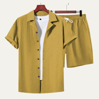 Men's Summer Co Ord Set Shirt And Shorts