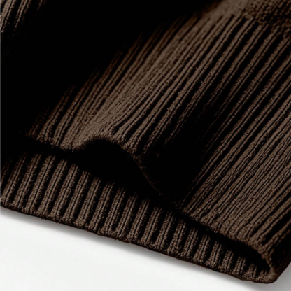 Men's Mock Neck Half Zip Knit Sweater