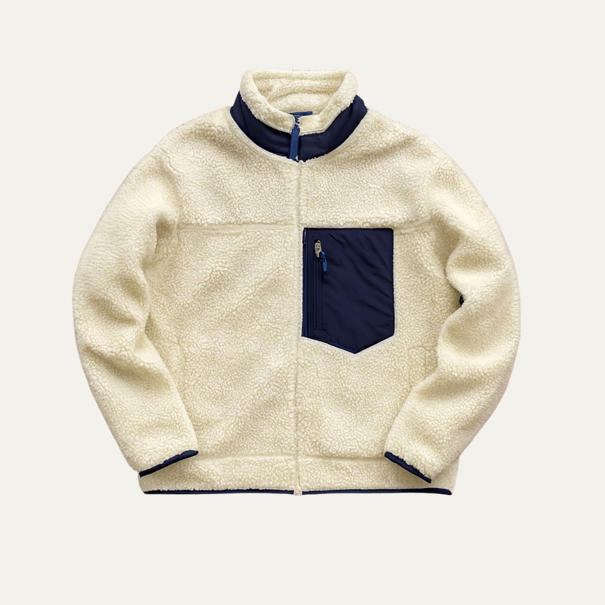 Men's Fleece Lined Wool Teddy Jacket - VibreMode