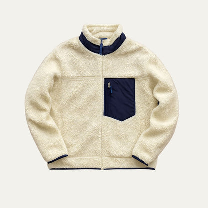 Men's Fleece Lined Wool Teddy Jacket - VibreMode