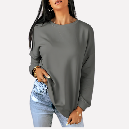 Women's Crew Neck Sweatshirt Cotton