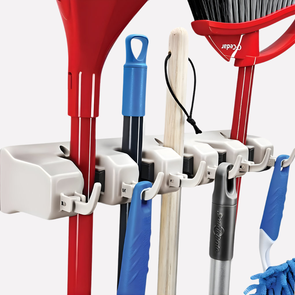 Wall Mount Tool Organizer Broom Holder