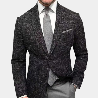 Men's Plaid Blazer Classic Fit Suit Jacket