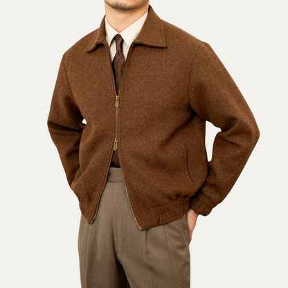Men's Wool Zip Up Jacket