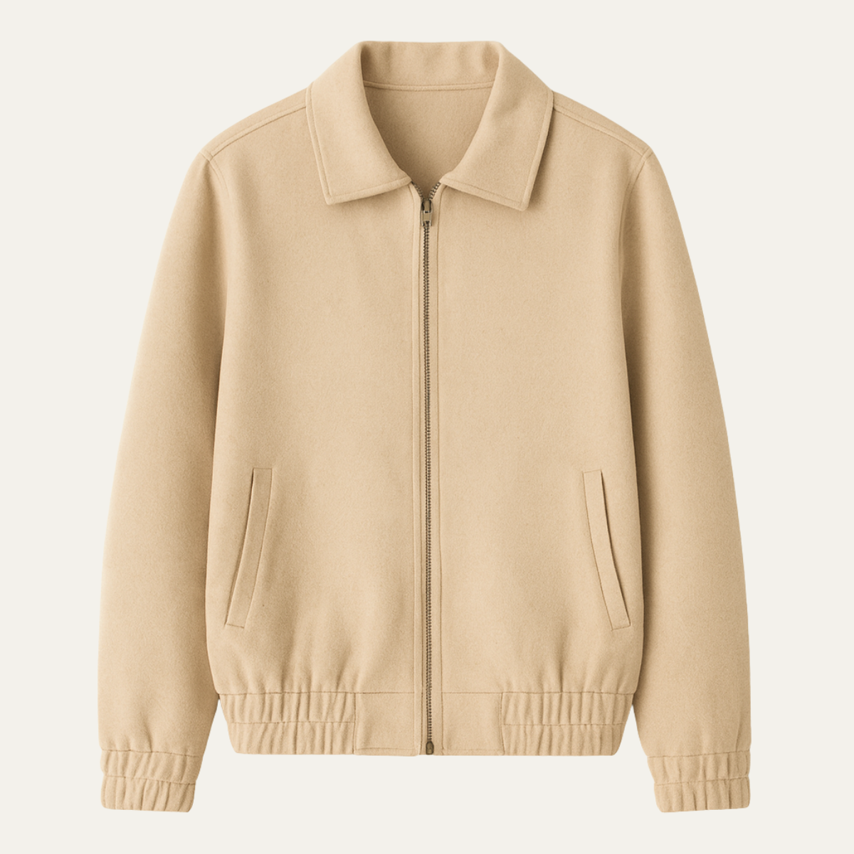 Men's Wool Zip Up Jacket - VibreMode