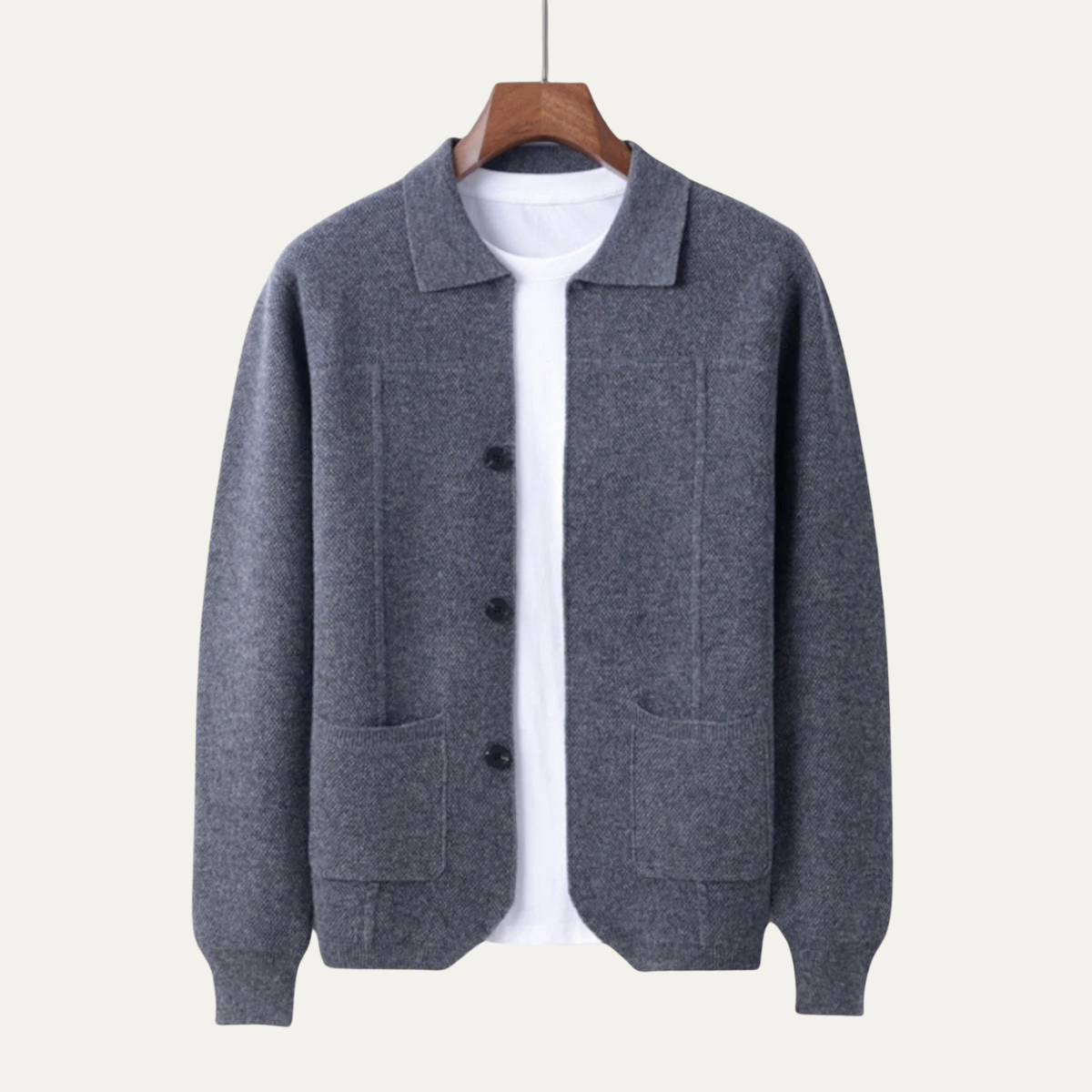 Marlow Men's Knit Cardigan Classic Smart Layer