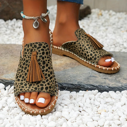 Relaxed Fit Slip On Sandals