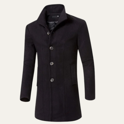 Men's Wool Blend Overcoat Smart Casual