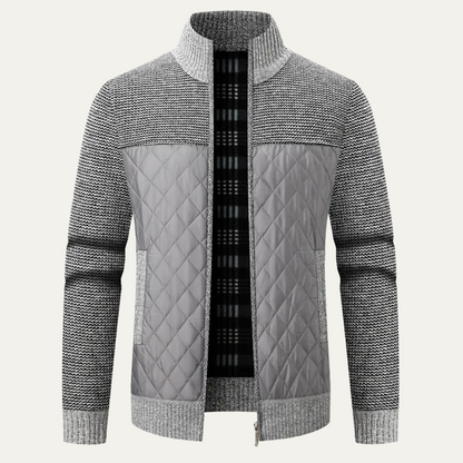 Men's Padded Zip Jacket Warm Green