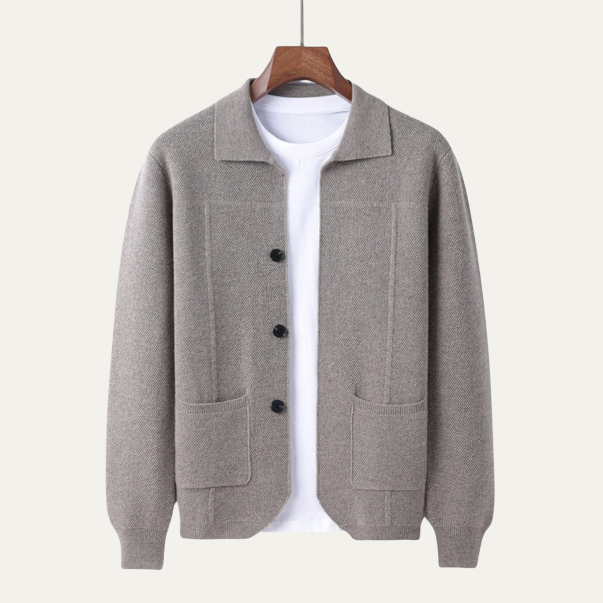 Marlow Men's Knit Cardigan Classic Smart Layer