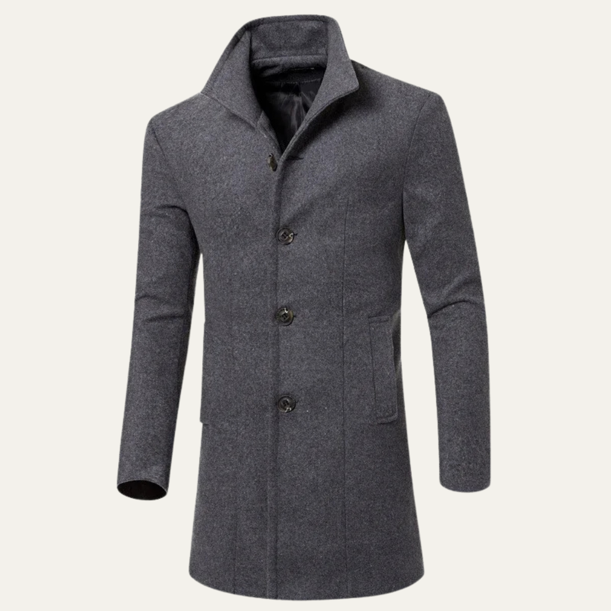Men's Wool Blend Overcoat Smart Casual - VibreMode