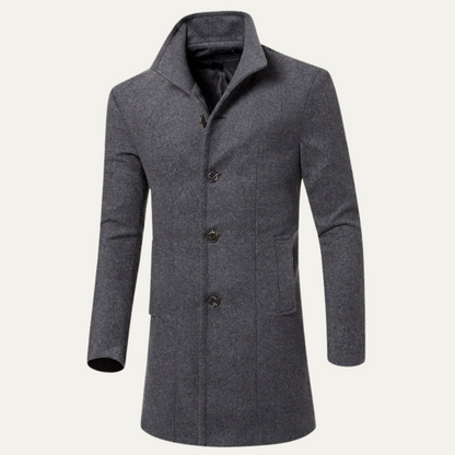 Men's Wool Blend Overcoat Smart Casual - VibreMode