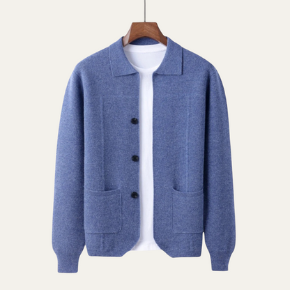Marlow Men's Knit Cardigan Classic Smart Layer