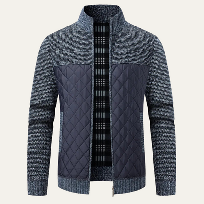 Men's Padded Zip Jacket Warm Green