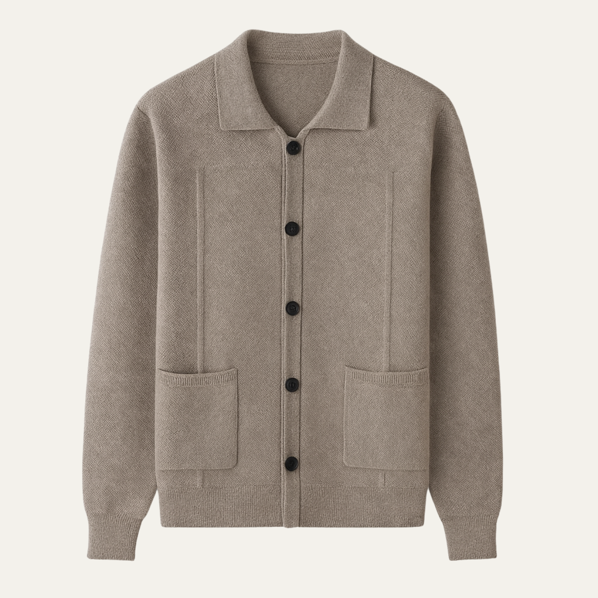 Marlow Men's Knit Cardigan Classic Smart Layer - VibreMode