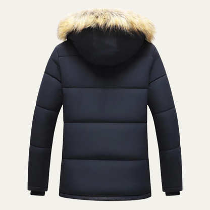 Men's Winter Parka Jacket Warm Fur Collar