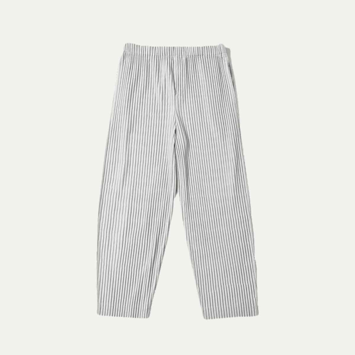 Men's Lightweight Pleated Straight Leg Pants - VibreMode