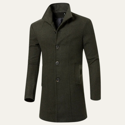Men's Wool Blend Overcoat Smart Casual