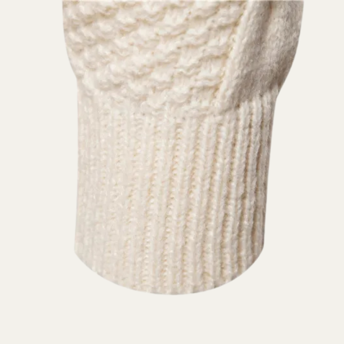 Men's Cable Knit Sweater Round Neck Winter Casual