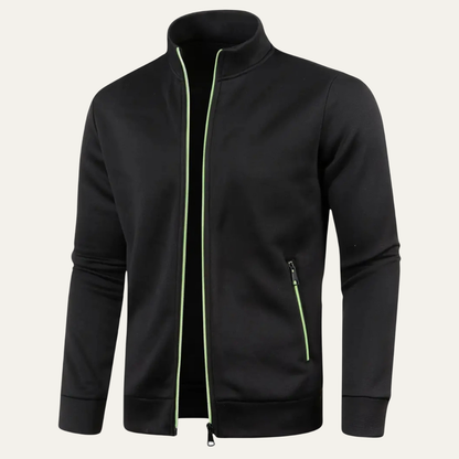 Men's Classic Knit Zip Up Jacket