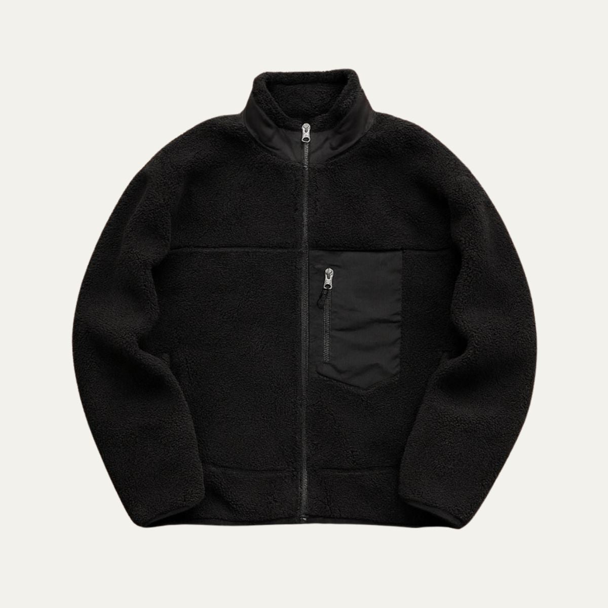 Men's Fleece Lined Wool Teddy Jacket