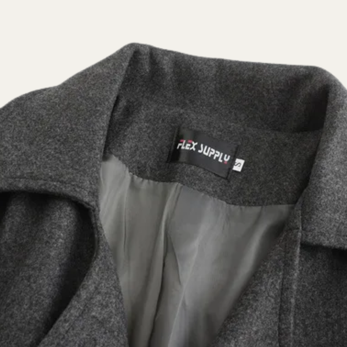Men's Double Breasted Wool Blend Trench Coat