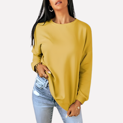 Women's Crew Neck Sweatshirt Cotton