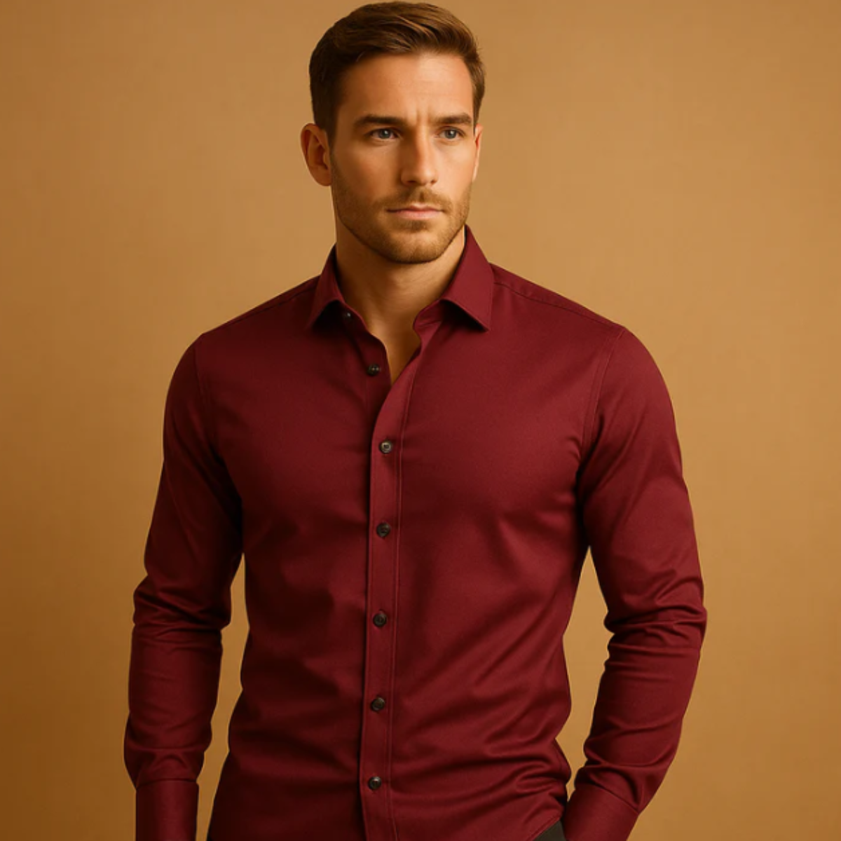 Men's Slim Fit Formal Dress Shirt