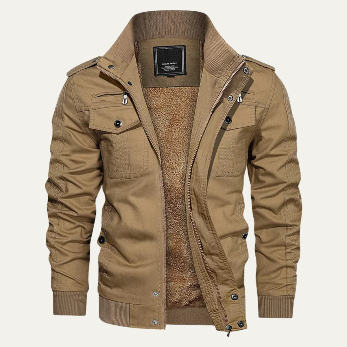 Macerata Men's Thermal Zip-Up Fleece Jacket
