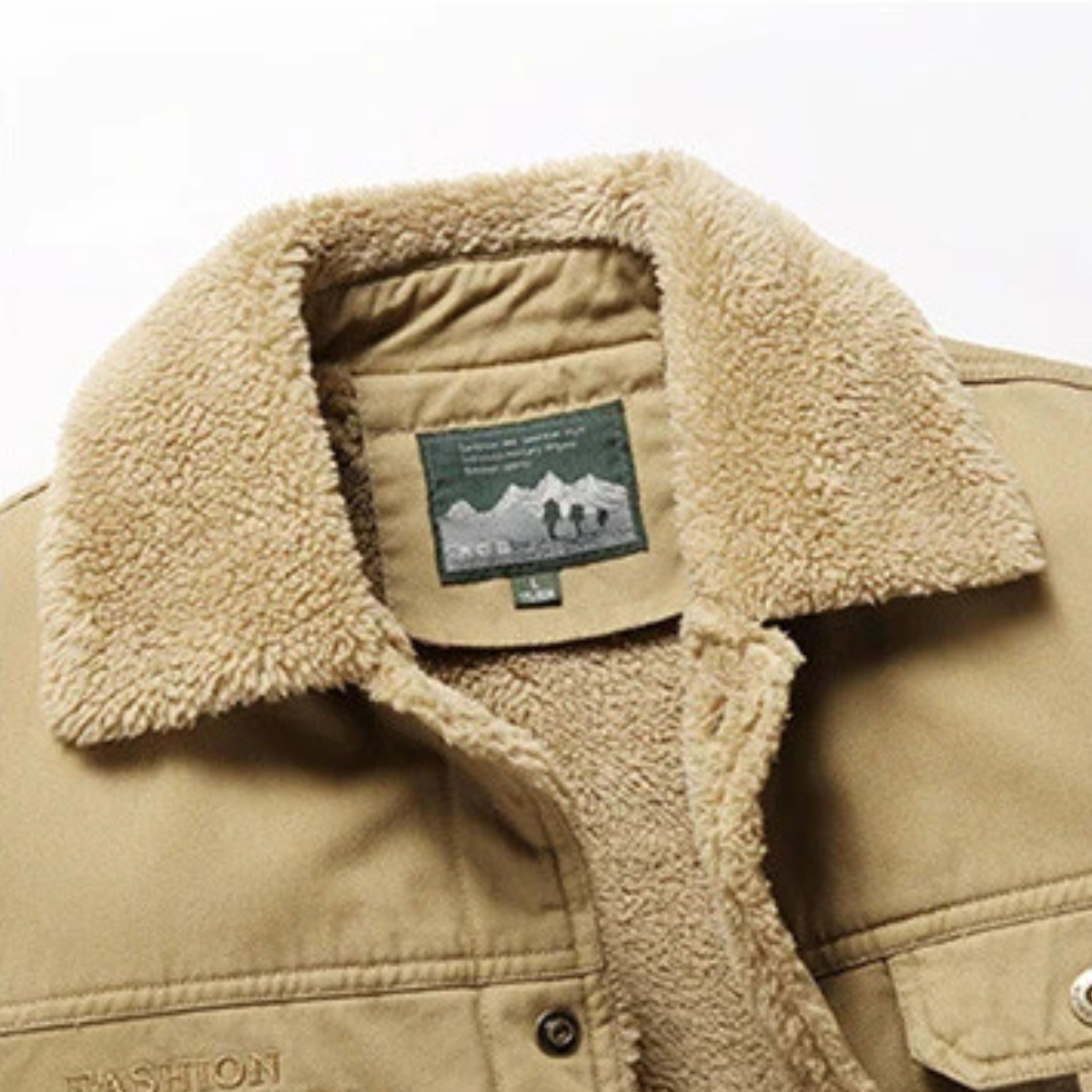 Men's Fleece Lined Sherpa Jacket Outdoor Waterproof