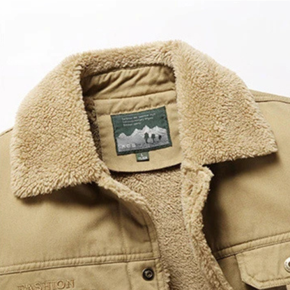 Men's Fleece Lined Sherpa Jacket Outdoor Waterproof