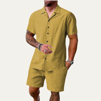 Men's Summer Co Ord Set Shirt And Shorts