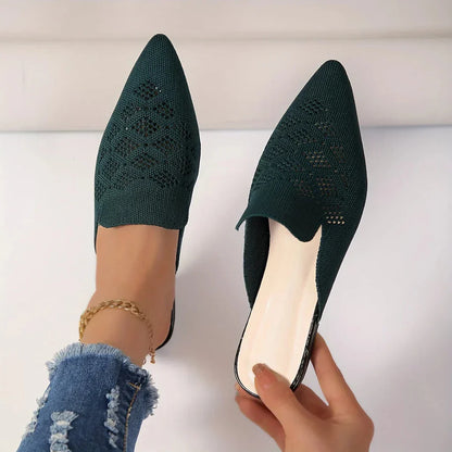 Women's Knitted Mule Shoes
