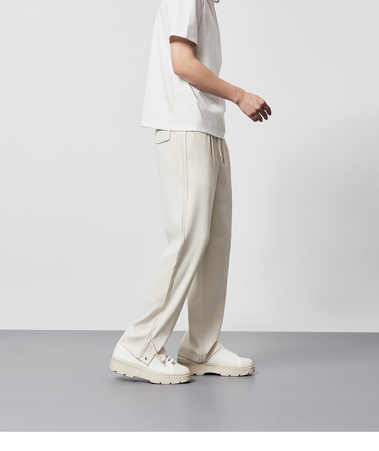 Men's Pleated Wide Leg Pants