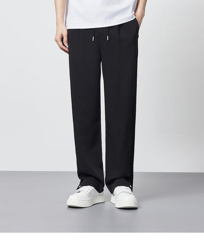 Men's Pleated Wide Leg Pants