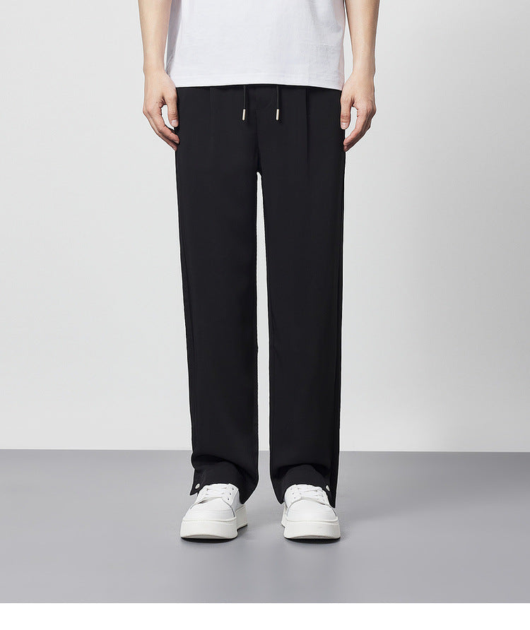 Men's Pleated Wide Leg Pants