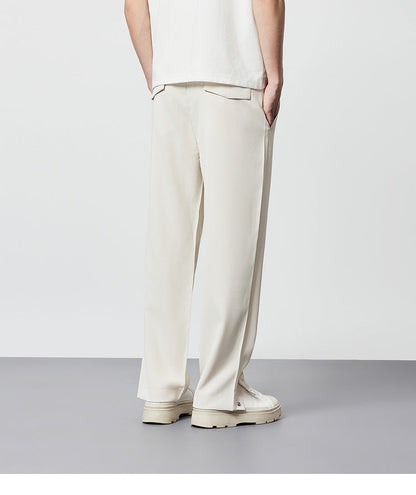 Men's Pleated Wide Leg Pants