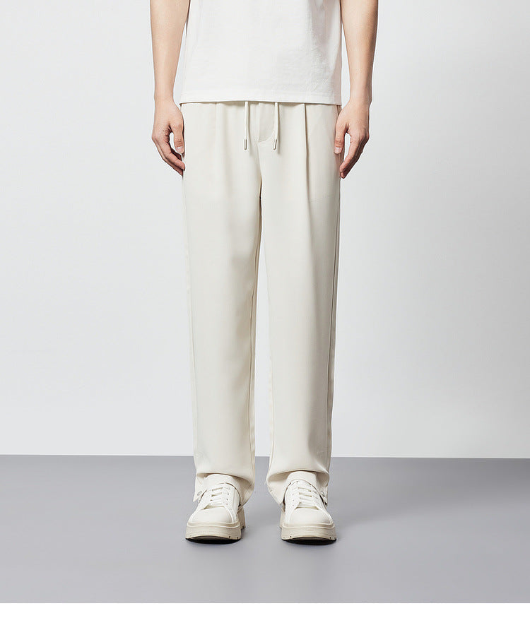 Men's Pleated Wide Leg Pants