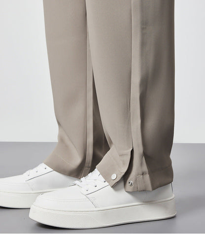 Men's Pleated Wide Leg Pants