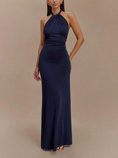 Women's Halter Maxi Dress
