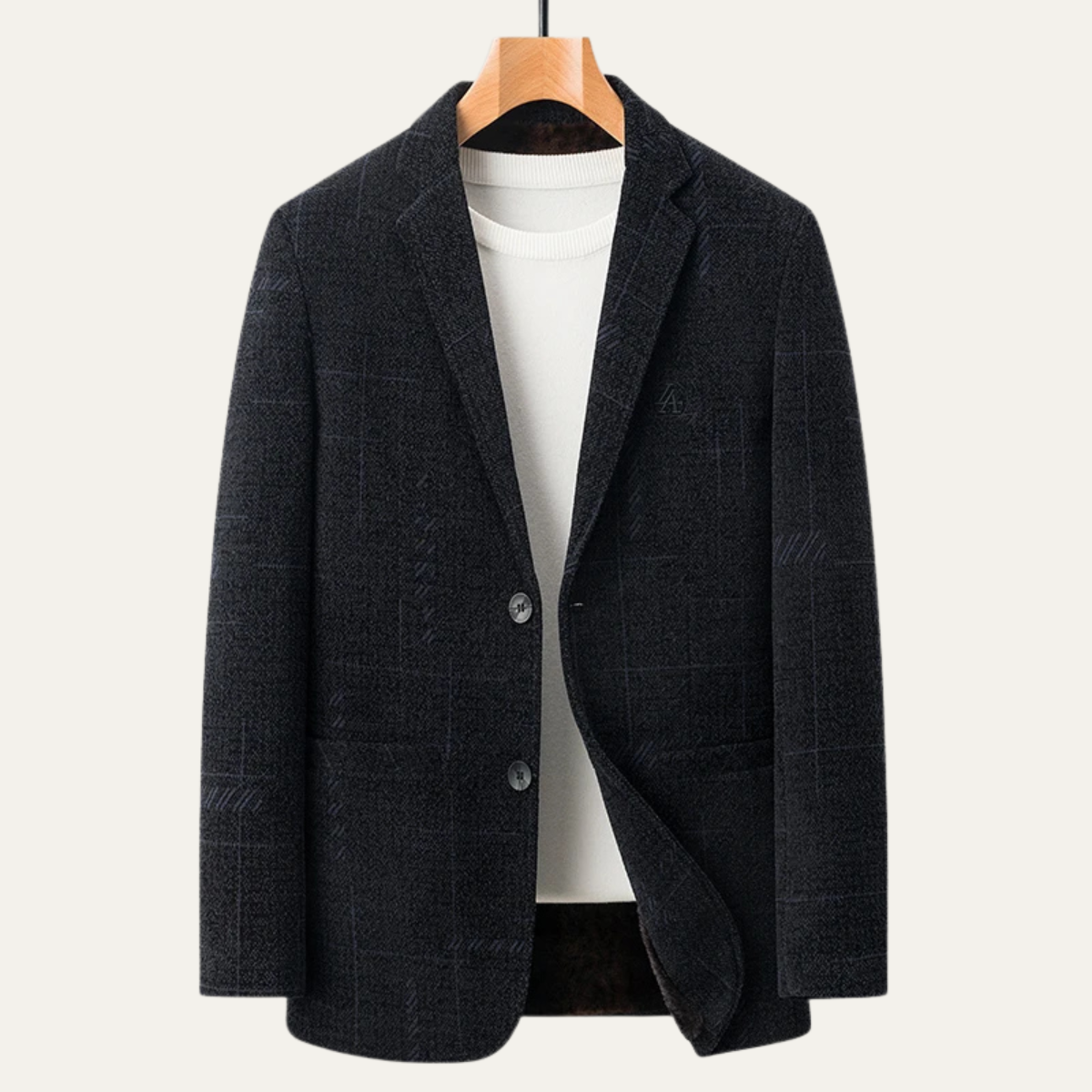 Men's Slim Fit Checked Blazer Jacket
