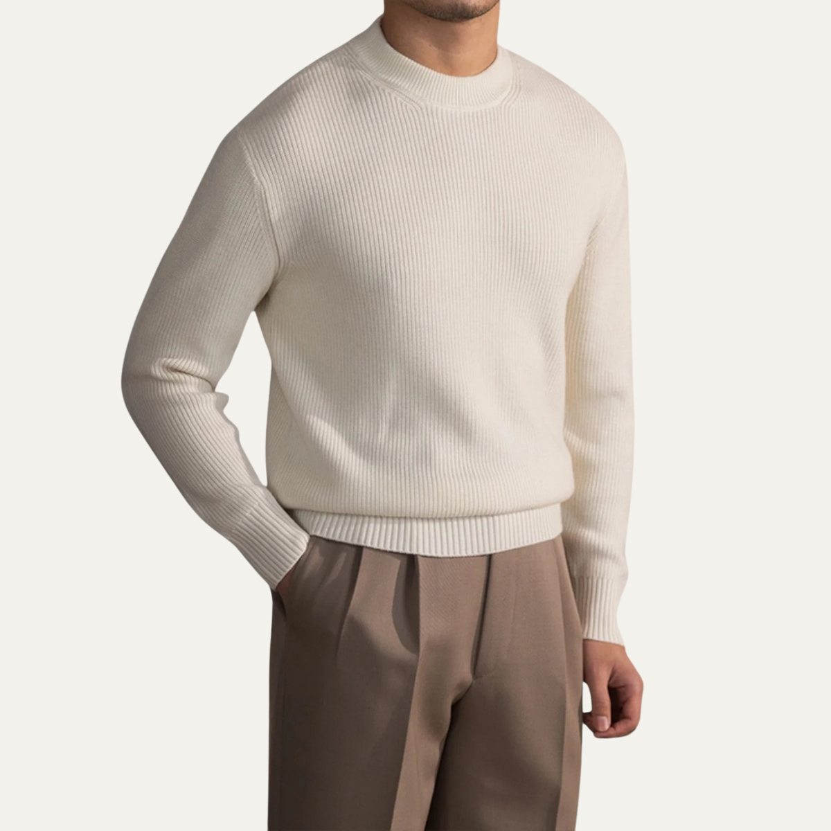 Men's Wool Crew Neck Sweater