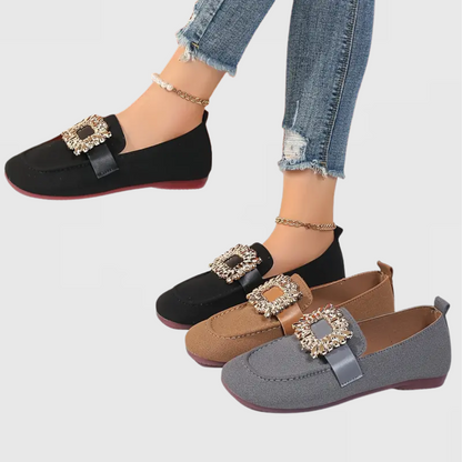 Women's Low Cut Loafers Decorative Front