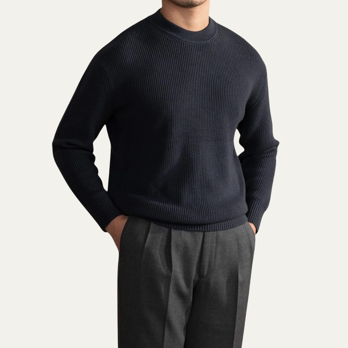 Men's Wool Crew Neck Sweater