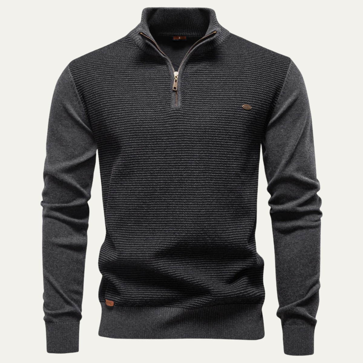 Men's Half Zip Winter Knit Sweater